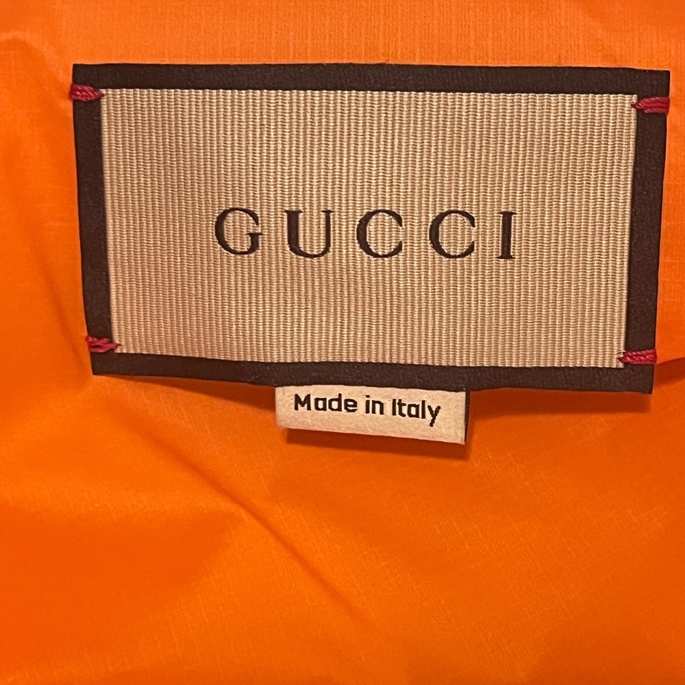 Authentic Gucci Nylon Jacket With Embroidered Pat… - image 5